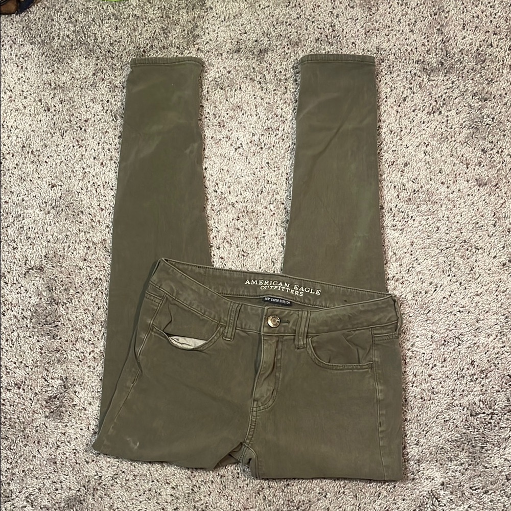 American Eagle Outfitters 360 Super Stretch Brown Jegging Size 6 Regular‎